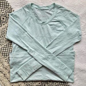lululemon swiftly tech long sleeve (regular length) delicate mint